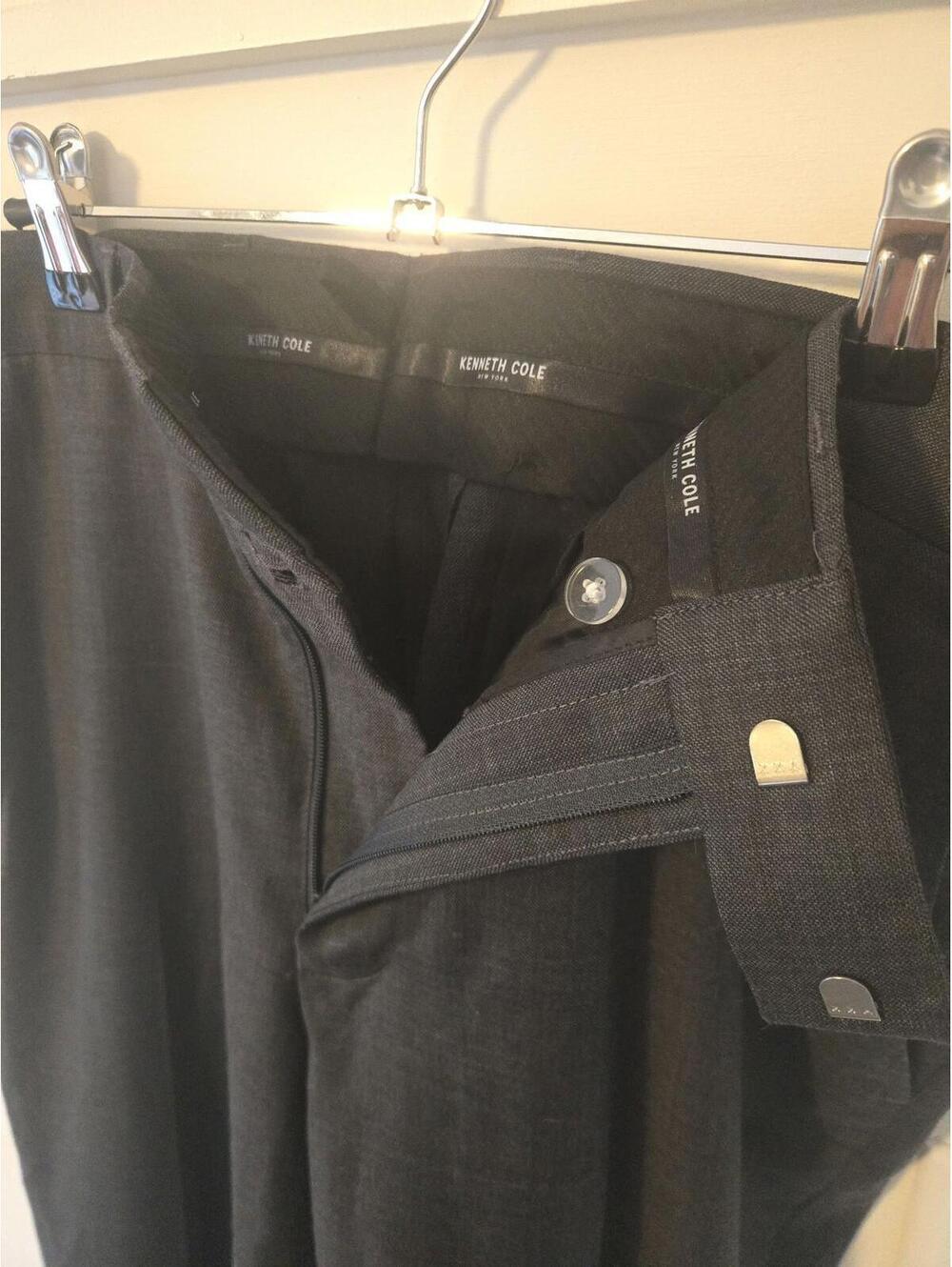Kenneth Cole Reaction Men's Charcoal Grey Dress Pants 34x32 - Picture 5 of 5